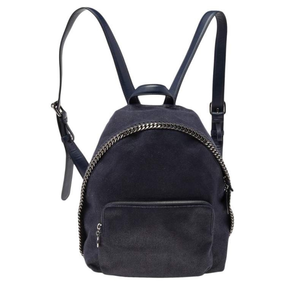 Stella McCartney Blue Falabella Backpack Bag Purse